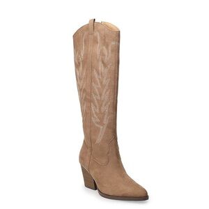 LC Lauren Conrad Brown Heeled Boots